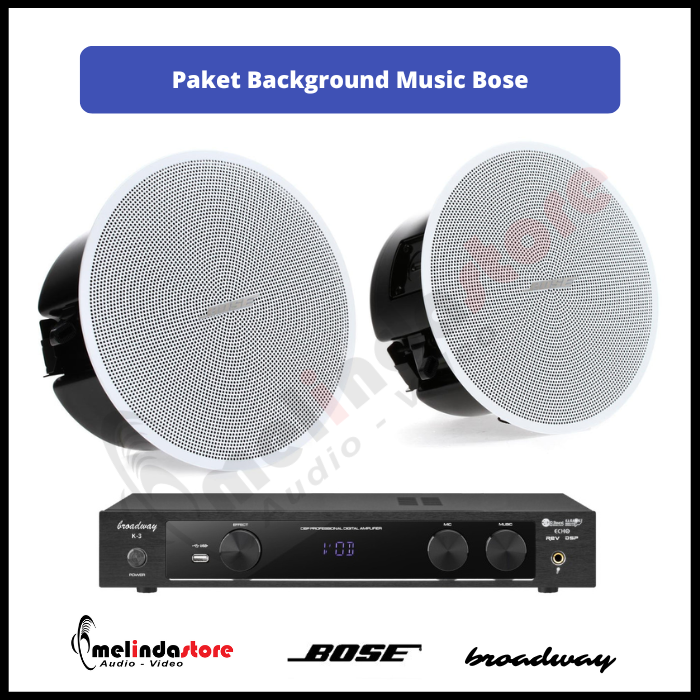 Paket Background Music Indoor Speaker Ceiling Bose - 2 Speaker